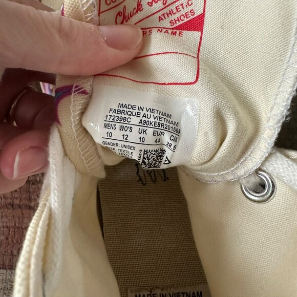 Converse Chuck Taylor All Star High Top Sneakers Size 10 Unisex Canvas Multicolo - Picture 5 of 11